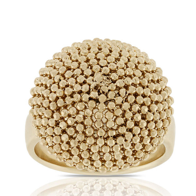 Toscano Beaded Dome Ring 14K image number 0