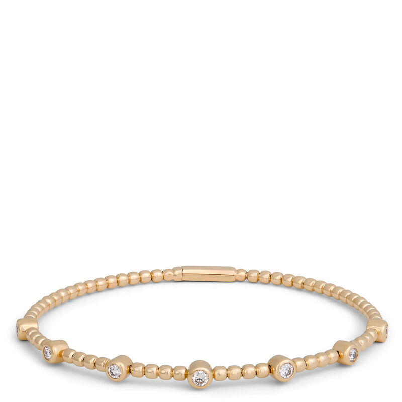 Flexy Diamond Bangle, 14K Yellow Gold image number 0