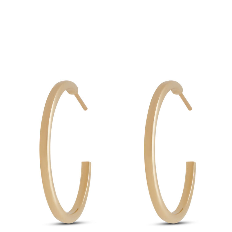 Toscano Hoop Earrings, 14K Yellow Gold image number 0