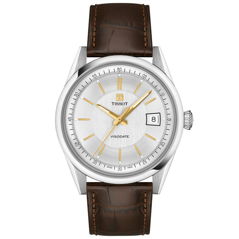 TISSOT Visodate Silver Dial Watch, 39mm image number 0