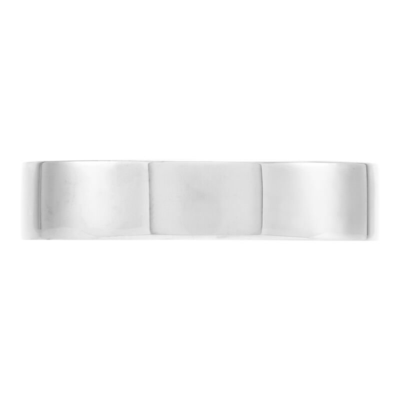 Polished Pipe Comfort Fit 5mm Band in Platinum image number 2