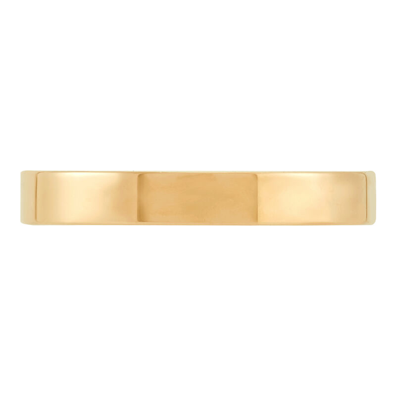 Yellow Gold Polished Pipe Comfort Fit 3mm Band 18K image number 2