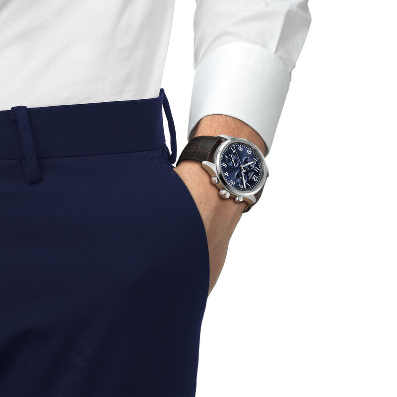 TISSOT Chrono L Blue Dial Watch, 42mm image number 3
