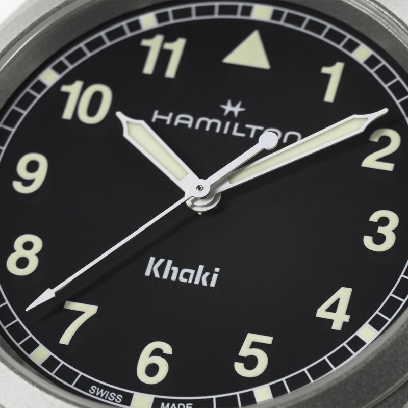Hamilton Khaki Field Quartz Watch Black Dial, 38mm image number 3
