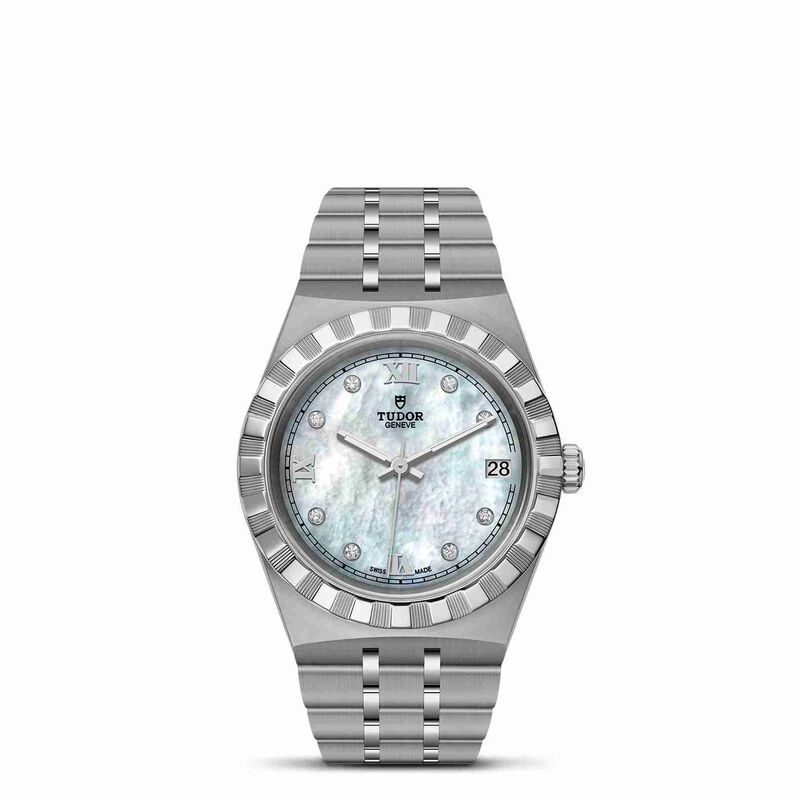 TUDOR Royal Watch Mother of Pearl Dial Steel Bracelet, 34mm image number 0