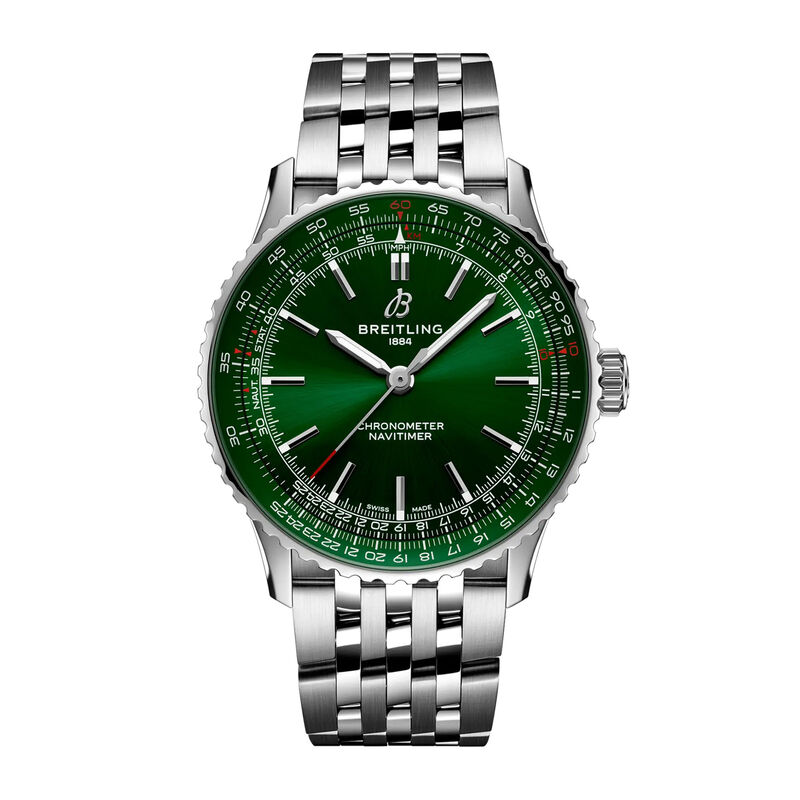 Breitling Navitimer Automatic Green Dial Watch, 41mm image number 0