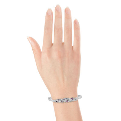 Lisa Bridge Rhodolite Garnet Petal Bracelet