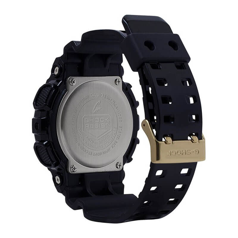 G-Shock Black Strap Gold PVD Dial Watch, 55mm image number 2