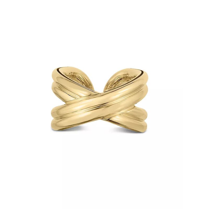 Roberto Coin Criss Cross Fashion Ring 18K Gold image number 0