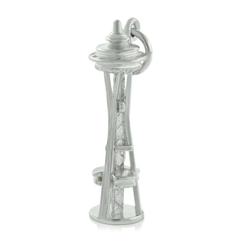 Space Needle Charm / Pendant in Silver image number 1