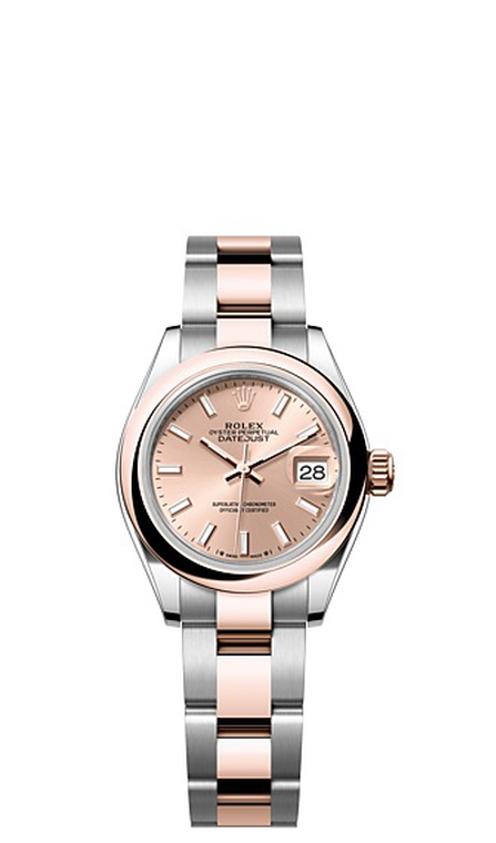 Rolex Lady-Datejust Oyster, 28 mm, Oystersteel and Everose gold - M279161-0024 at Ben Bridge