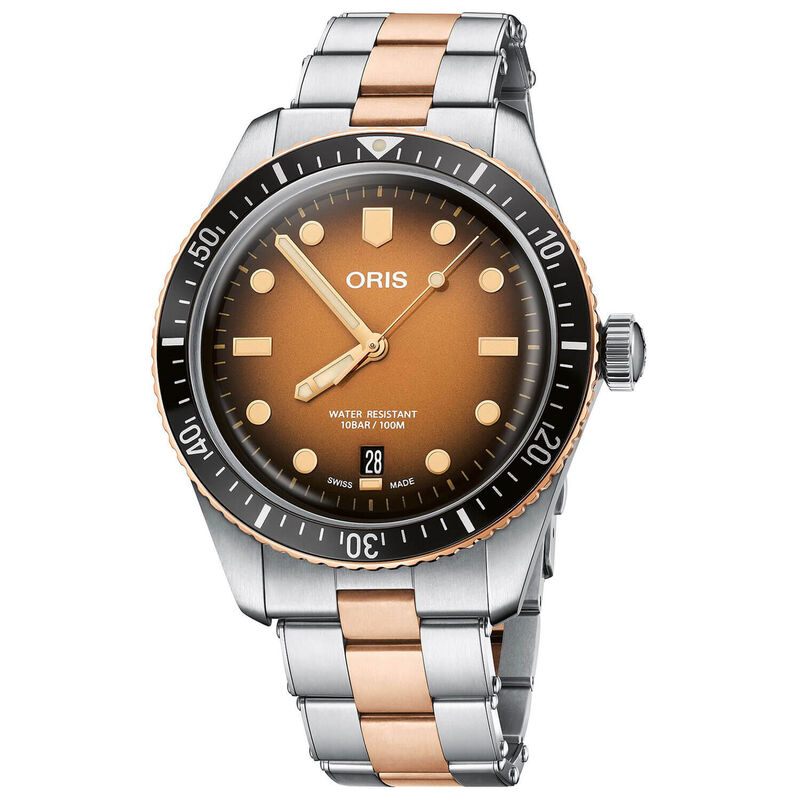 Oris Divers Sixty-Five Brown Steel Bronze Watch, 40mm image number 0