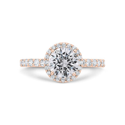 Bella Ponte Rose Gold Engagement Ring Setting 14K
