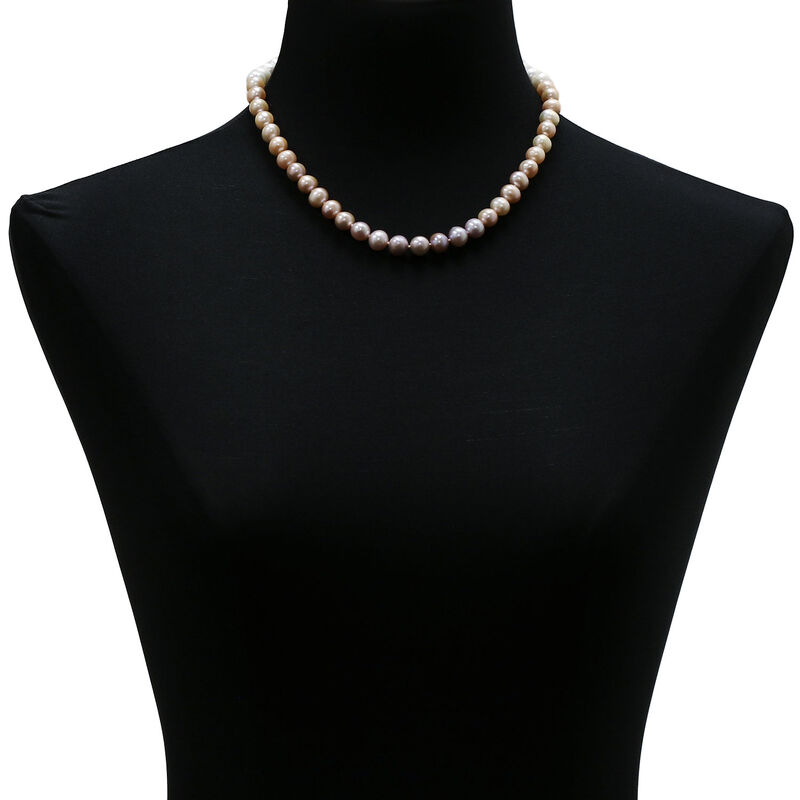 Freshwater Cultured Pearl Ombre Strand, 14K Yellow Gold image number 1