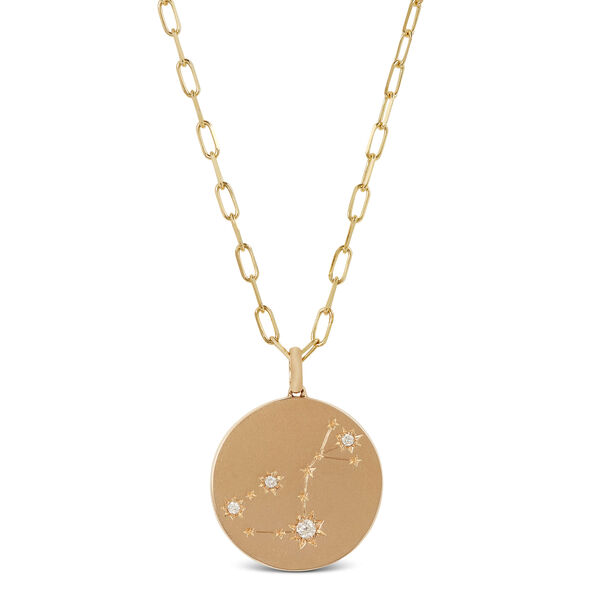 Ikuma Canadian Diamond Scorpio Zodiac Necklace, 14K Yellow Gold