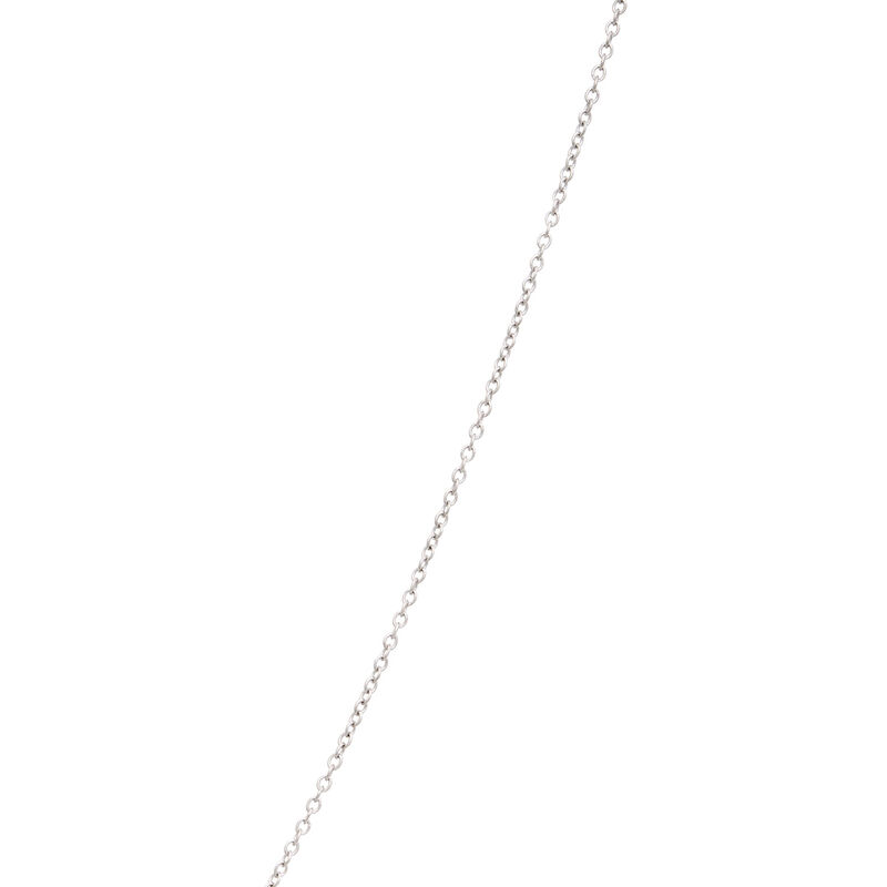 Diamond Cross Necklace, 14K White Gold image number 4