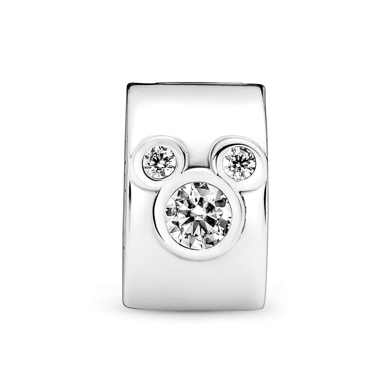 Pandora Disney Mickey Mouse & Minnie Mouse CZ Clip Charm image number 1