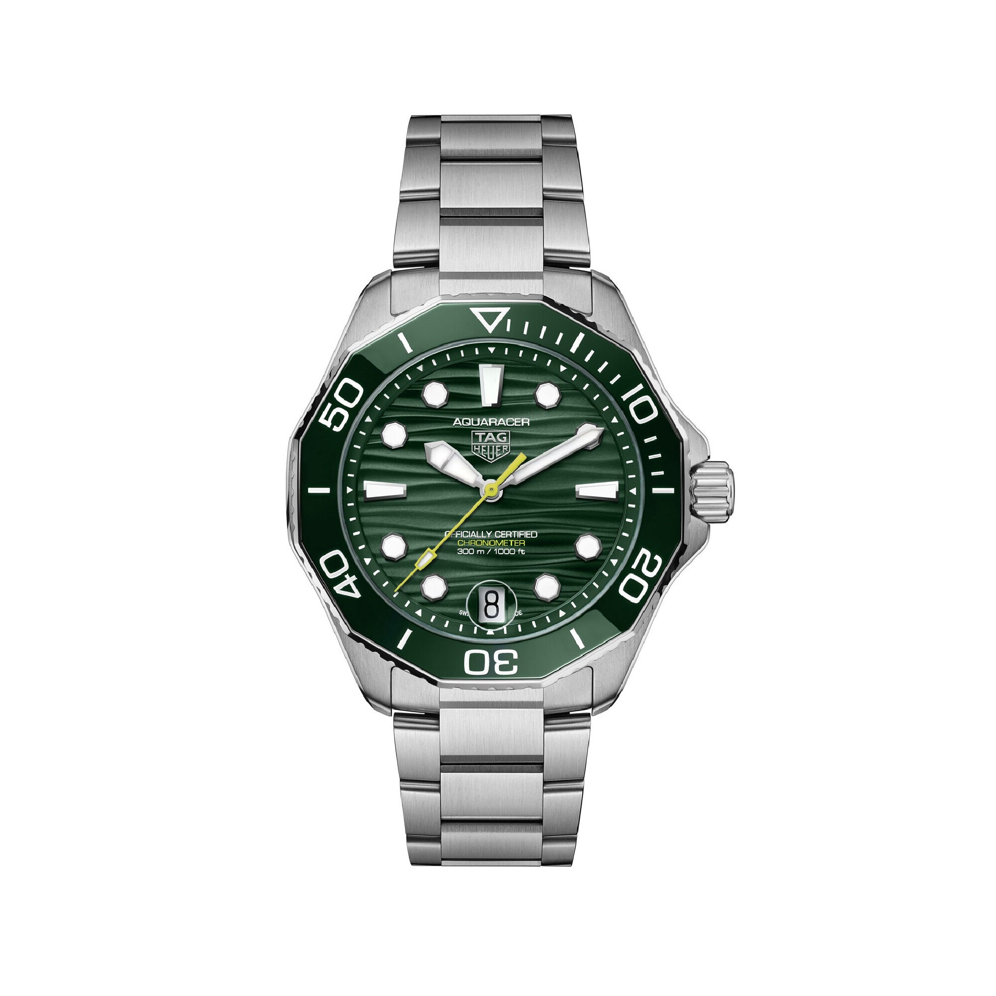 TAG Heuer ダイバー　ジャンク TAG Heuer Aquaracer Professional 300 Green Dial, Stainless Steel
