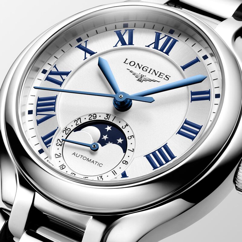 Longines Primaluna Moonphase White Dial Watch, 34mm image number 3