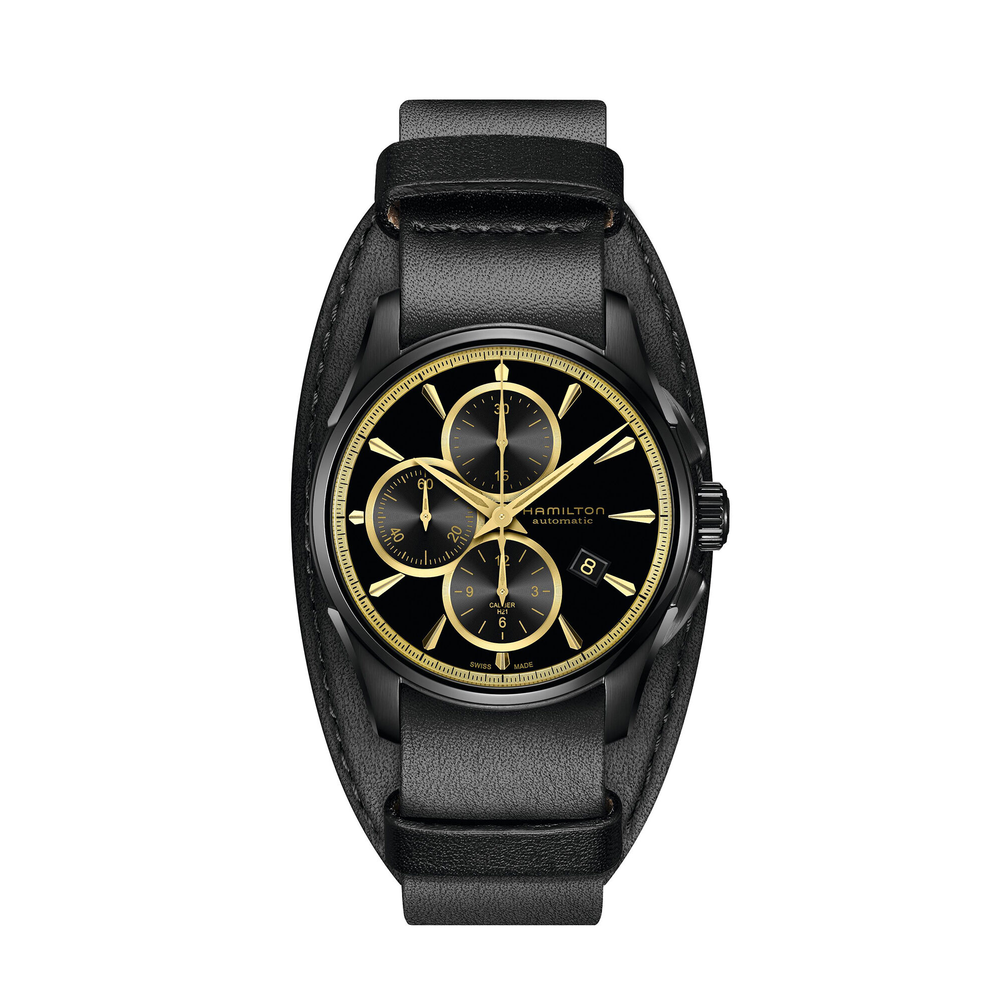 Hamilton Jazzmaster Auto Chrono Black Dial Watch, 42mm