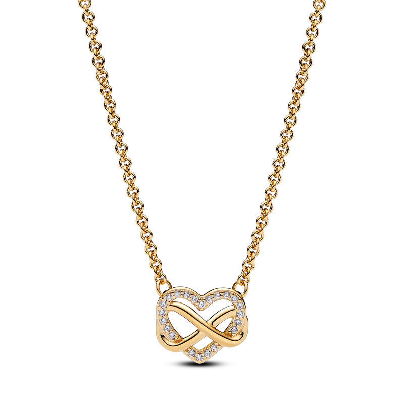 Pandora Sparkling Infinity Heart Collier Necklace image number 0