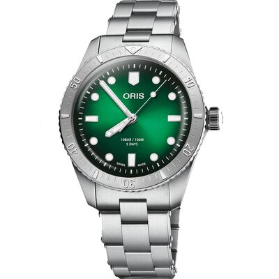 Oris Divers Sixty-Five Calibre 400 Green Dial Watch, 38mm