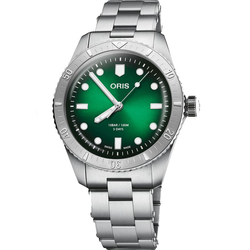 Oris Divers Sixty-Five Calibre 400 Green Dial Watch, 38mm image number 0