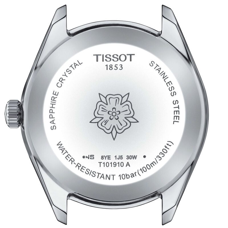 Tissot PR 100 Lady Sport Chic Light Blue Steel Quartz Watch, 36mm image number 3