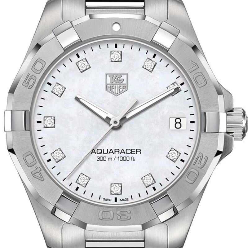 TAG Heuer Diamond Aquaracer Quartz Watch image number 1
