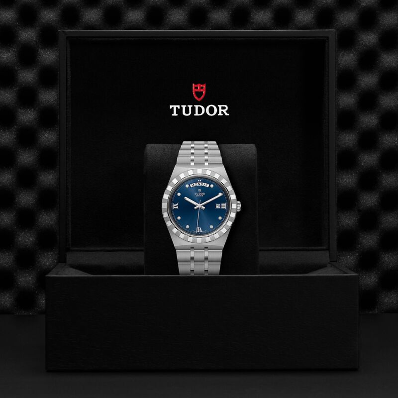 TUDOR Royal Watch Steel Case Blue Dial Steel Bracelet, 41mm image number 4