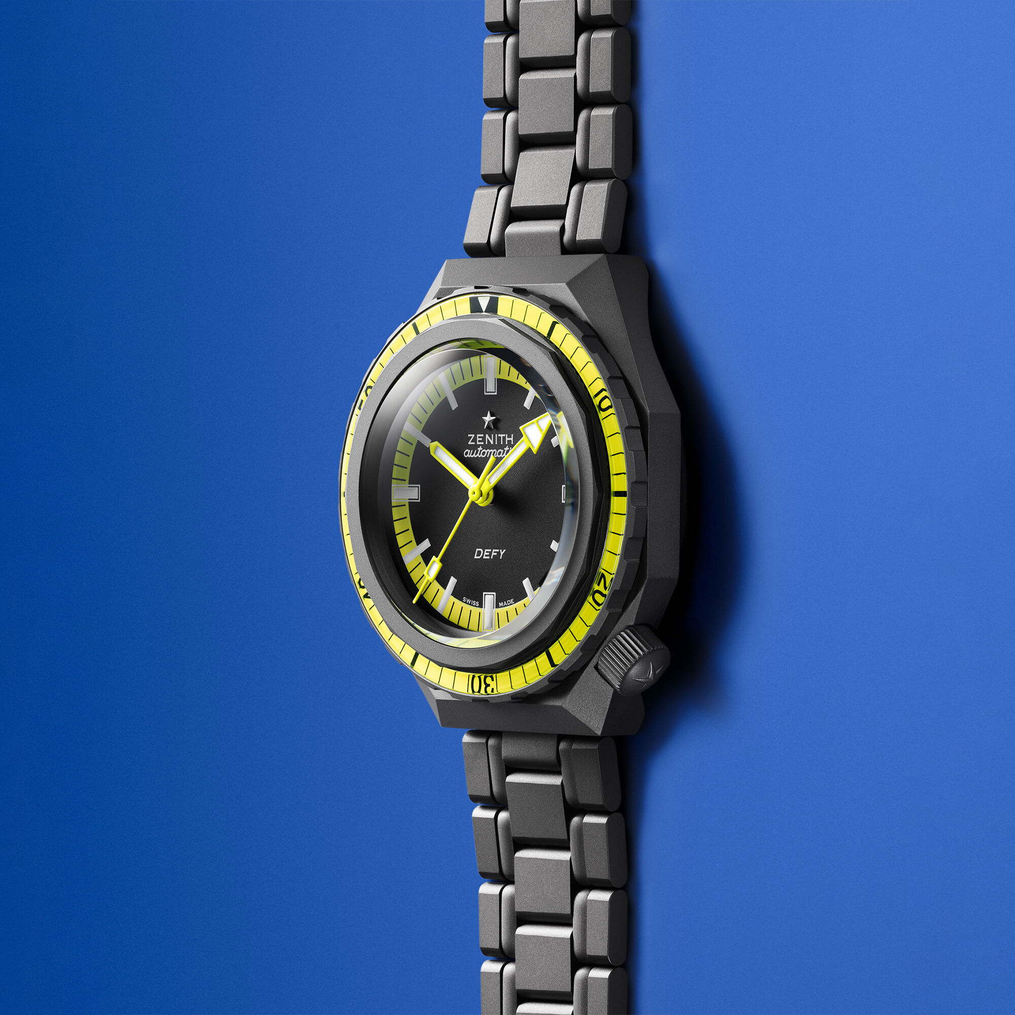 Zenith Defy Revival Diver Black Dial Watch, 37mm