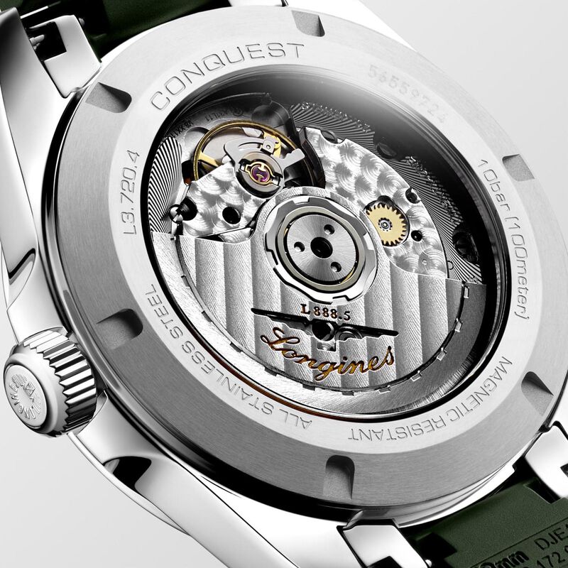 Longines Conquest Green Dial Watch, 38mm image number 3