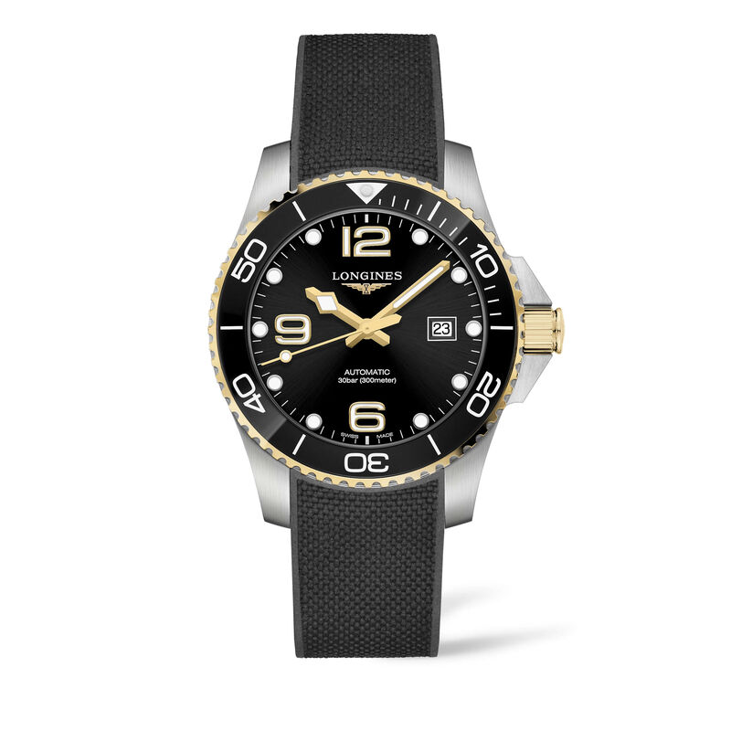 Longines HydroConquest Watch Black Dial Black Strap, 43mm image number 1