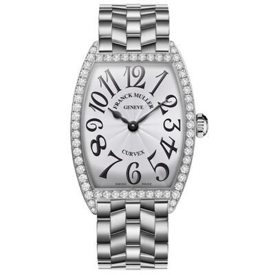 Franck Muller Cintrée Curvex Classic Silver Dial Watch, 29mm x 39mm