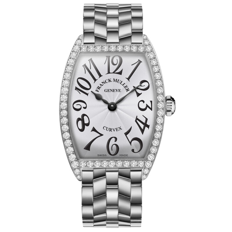Franck Muller Cintr&eacute;e Curvex Classic Silver Dial Watch, 29mm x 39mm image number 0