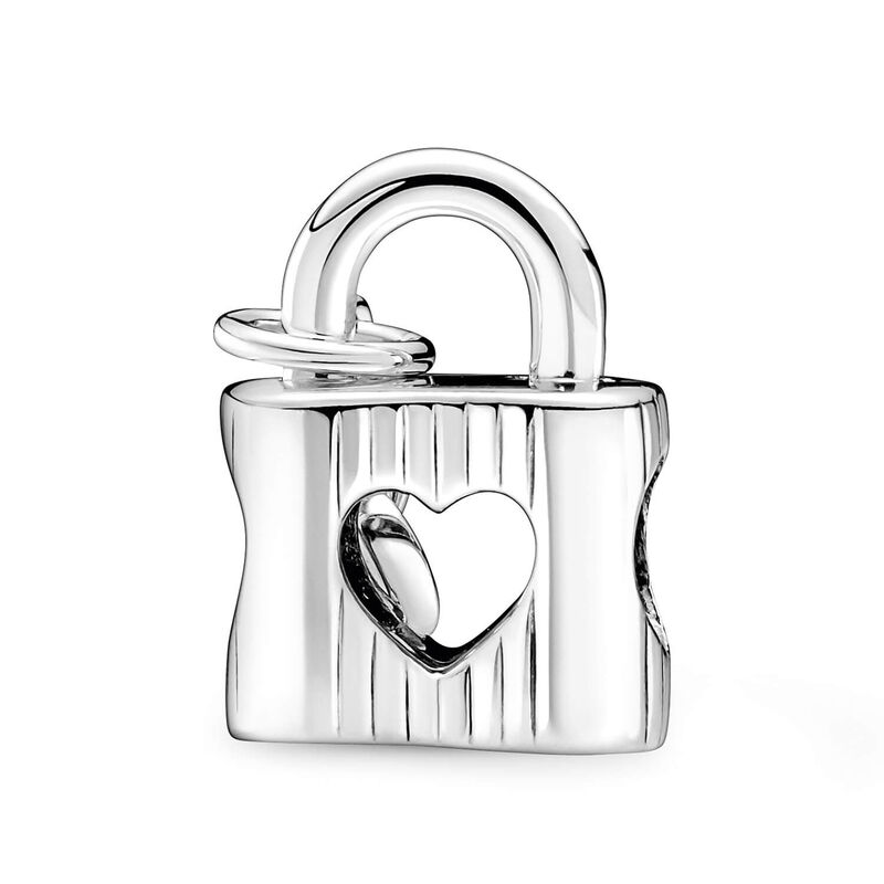 Lock With Love Key Chain Necklace Antique Silver Padlock 