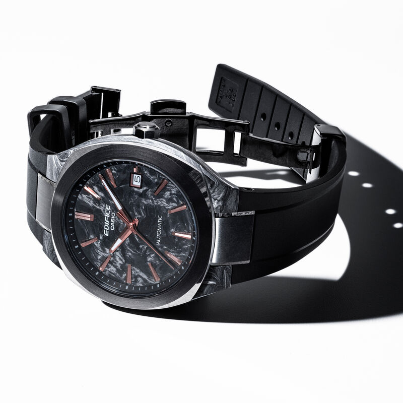 Casio Edifice Automatic Black Dial Watch, 38.8mm image number 3