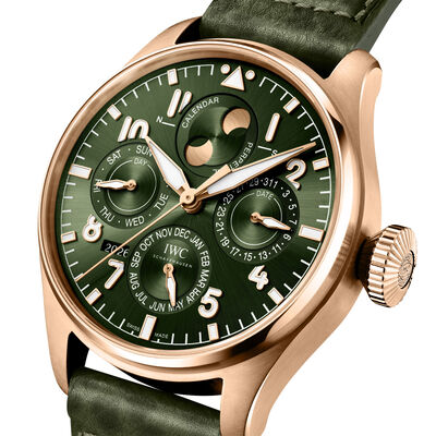 IWC Big Pilot's Perpetual Calendar ProSet Green Dial Watch, 42mm