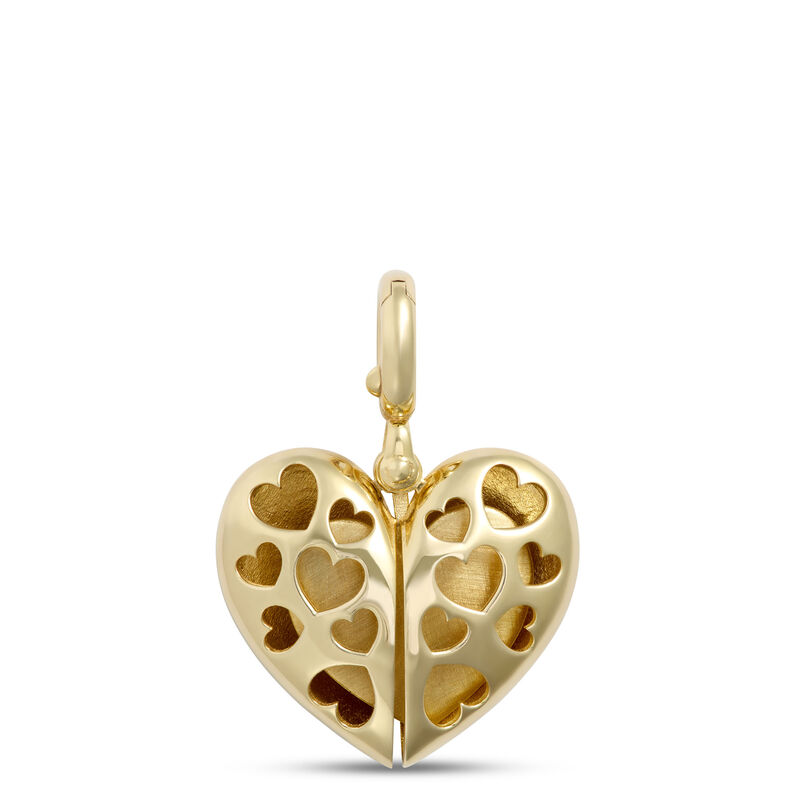 Toscano Heart Charm, 14k Yellow Gold image number 2