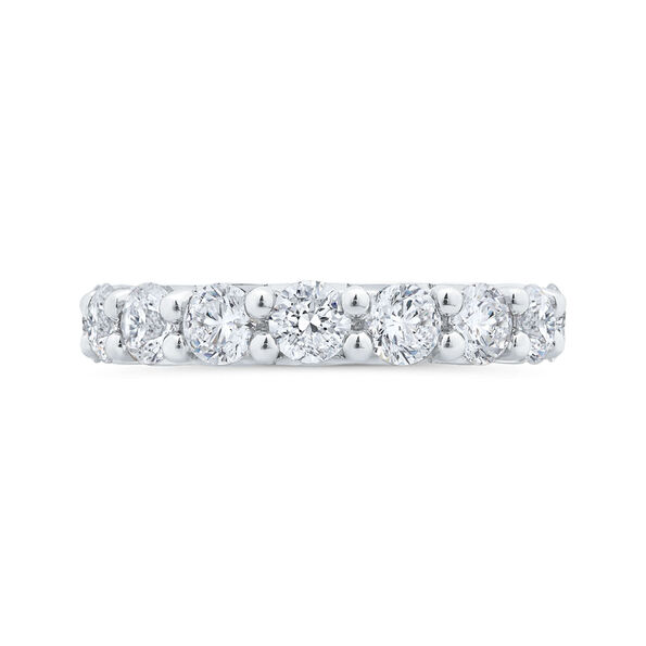 Bella Ponte French Pave Diamond and Platinum Bridal Ring, 2 ctw