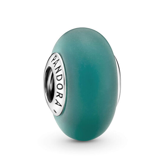 Pandora Matte Green Murano Glass Charm
