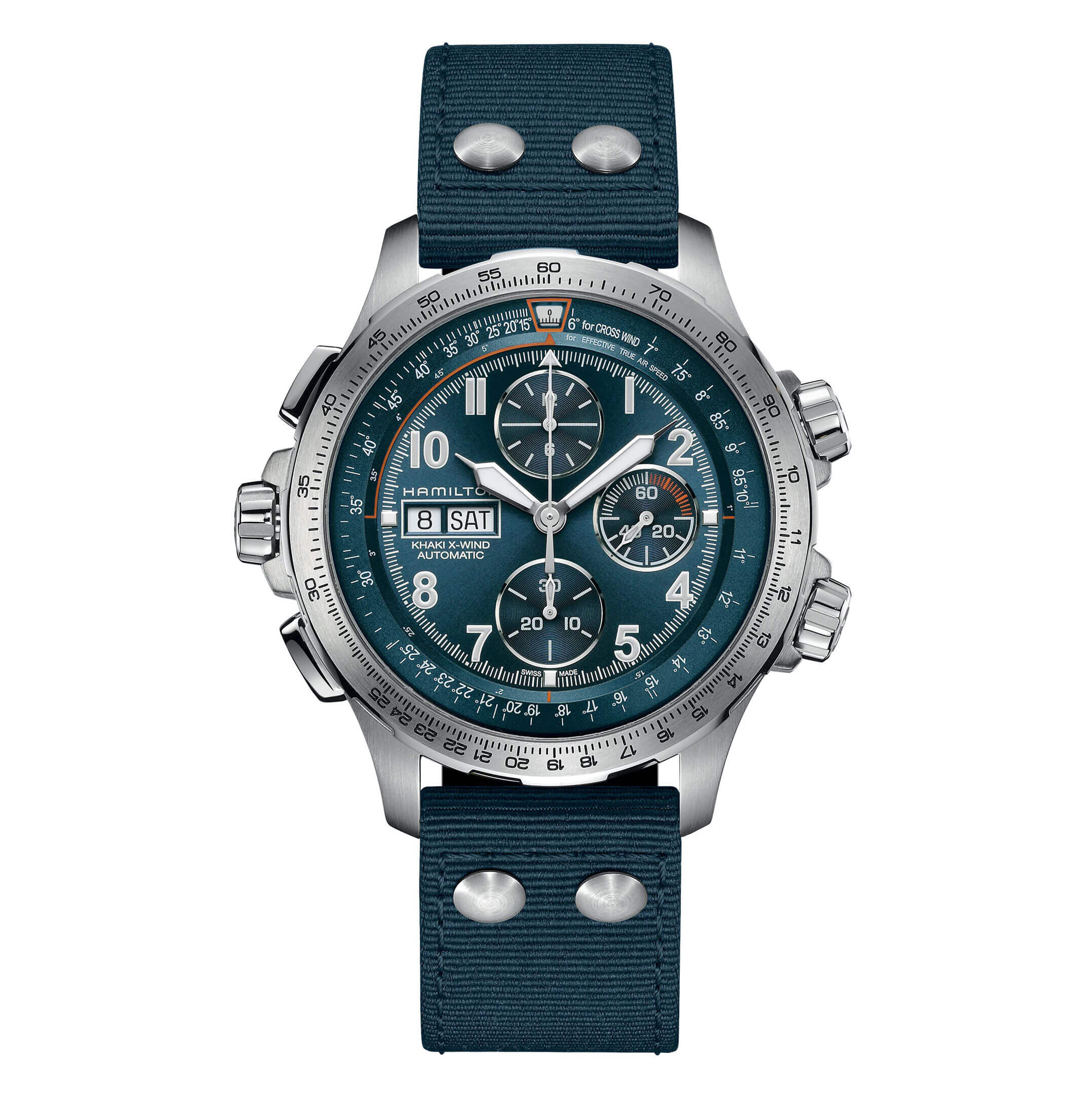 Hamilton Khaki Aviation X-Wind Automatic Chronograph Watch, 45mm