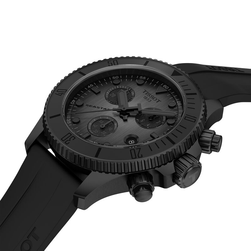 TISSOT Seastar 1000 Black Dial Watch, 38mm image number 3
