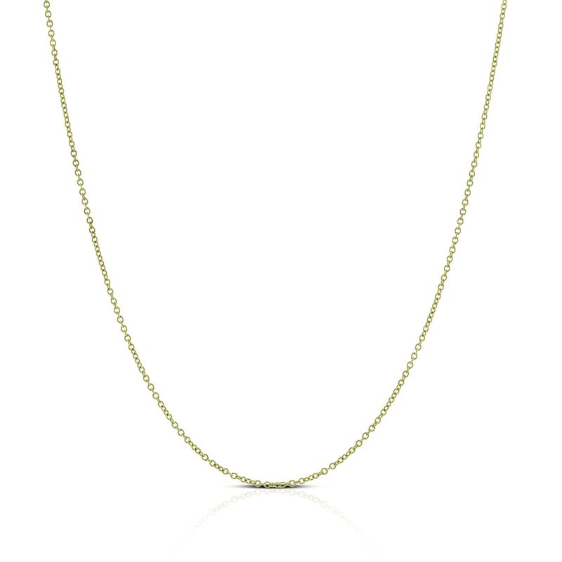 Rolo Cable Chain 18K, 18" image number 1