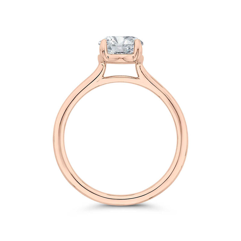 Bella Ponte "The Whisper" Rose Gold Engagement Ring Setting 14K image number 3