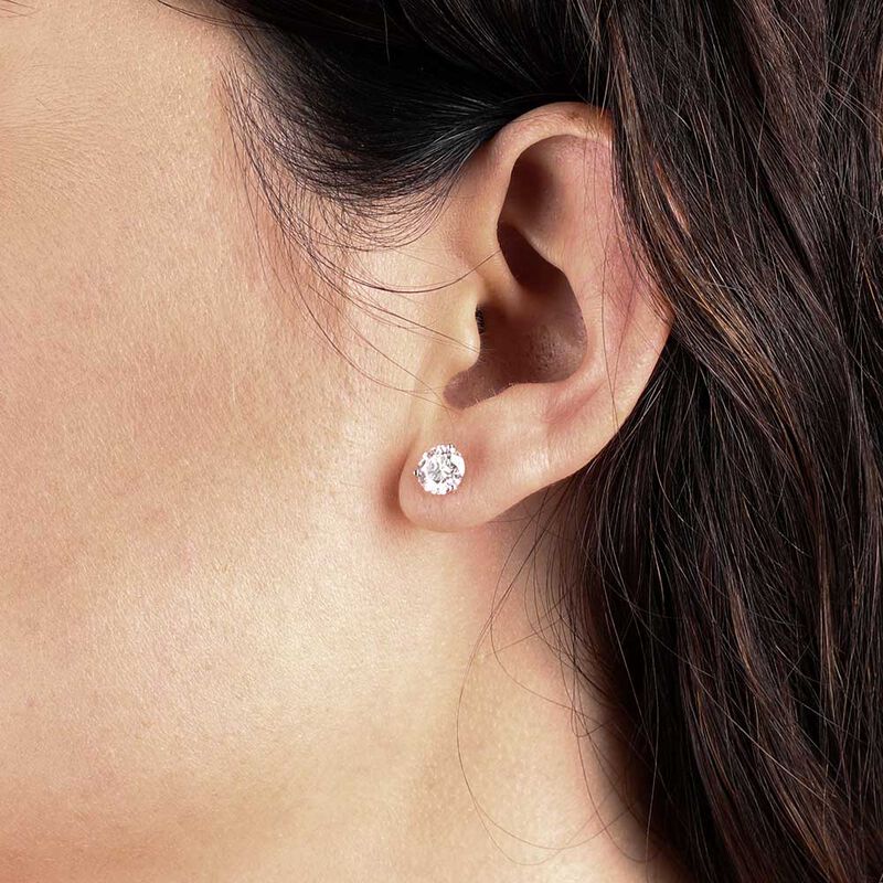 Ikuma Canadian Diamond Solitaire Earrings 14K, 2 ctw. image number 2