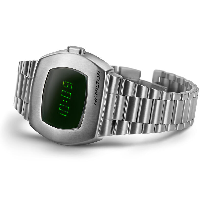 Hamilton American Classic PSR Digital Quartz Watch Black Dial, 40.8mm image number 1
