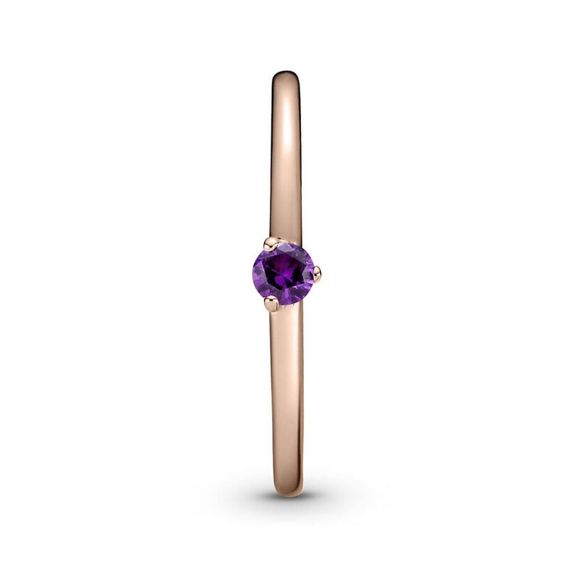 Pandora Purple Solitaire CZ Ring image number 1