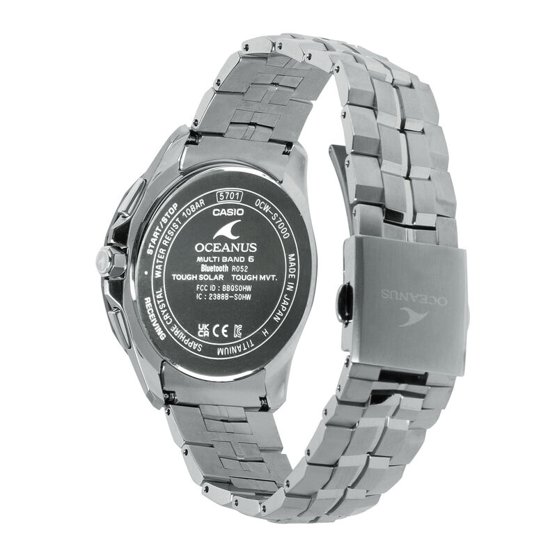 Casio Oceanus Manta S7000 Series Black Dial Watch, 42.8mm image number 2