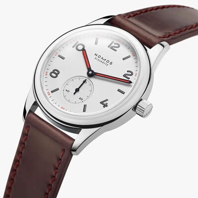 NOMOS Club White Dial Watch, 36mm